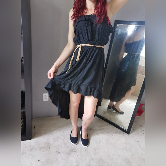 Ladies S Belted Summer Dress - Picture 2 of 3